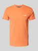 Superdry T-shirt met labelstitching Oranje