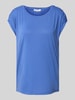 Christian Berg Woman T-shirt met geribde ronde hals Blauw