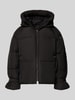 WITHBLACK Gewatteerd jack met capuchon Zwart