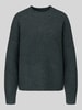 VERO MODA oversized pullover met wol model 'BOOM' Donkergroen