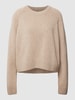 Armedangels Sweter z dzianiny o kroju oversized z okrągłym dekoltem model ‘DILIRIAA’ Jasnobrązowy