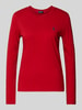 Polo Ralph Lauren Longsleeve mit Label-Stitching Rot