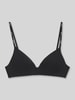 HUGO biustonosz we wzór na całej powierzchni model 'SHADOW BRALETTE' w nadruku skóry leoparda Czarny