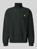 Carhartt Work In Progress Bluza o kroju relaxed fit z elastycznej mieszanki materiałów Ciemnozielony