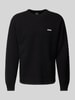 BOSS Green Pullover mit Strukturmuster Modell 'Rartic' Black