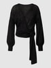 V by Vera Mont Cardigan in Wickel-Optik Schwarz