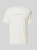 CK Calvin Klein T-Shirt mit Label-Detail Offwhite