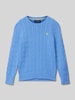 Polo Ralph Lauren Teens Strickpullover mit Zopfmuster Blau