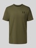 Under Armour T-Shirt mit Label-Print Oliv