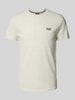 Superdry T-shirt met labelstitching Beige gemêleerd