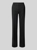 Jake*s Collection Bootcut Fit Stoffhose mit Bügelfalten Black