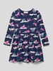 Happy Girls Minikleid mit Allover-Print Marineblau