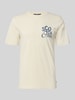 Scotch & Soda Regular Fit T-Shirt mit Logo-Print Sand