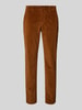 Brax Regular fit corduroy broek met steekzakken, model 'FABIO' Hazelnoot