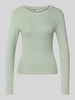 ONLY Regular Fit Langarmshirt aus Baumwoll-Mix Modell 'RILEY' Schilf