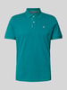 Tom Tailor Regular Fit Poloshirt aus Baumwoll-Piqué mit Logo-Stitching Petrol