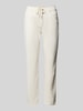 Marc O'Polo Spodnie z mieszanki lyocellu w jednolitym kolorze Złamany biały