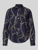 GANT Regular Fit Bluse im Allover-Look Marine
