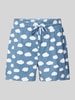 Jake*s Casual Pyjama-Shorts mit Allover-Motiv-Print Bleu