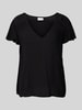 Vila Blusenshirt aus Viskose Modell 'MESA' Black