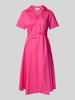 Liu Jo White Kleid mit V-Ausschnitt Pink