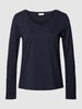 s.Oliver RED LABEL Longsleeve met ronde hals Marineblauw