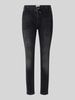 MAC Slim fit jeans met knoop- en ritssluiting, model 'Montana' Lichtgrijs