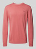 s.Oliver RED LABEL Regular fit gebreide pullover van zuiver katoen Lichtrood