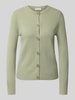 Christian Berg Woman Cardigan mit Rundhalsausschnitt und Knopfverschluss Lind