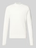 HUGO Regular Fit Pullover aus Viskose-Mix Modell 'San Marc-CV' Offwhite