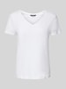 Lauren Ralph Lauren T-Shirt mit V-Ausschnitt Weiss