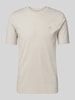 Scotch & Soda Longsleeve mit Label-Stitching Hellgrau