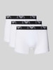 Emporio Armani Trunks im 3er-Pack mit Logo-Bund Weiss