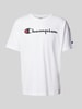 CHAMPION T-shirt z nadrukiem z logo Biały