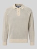 JAKE*S STUDIO MEN Gebreide pullover met polokraag Ecru
