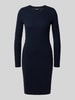 Lauren Ralph Lauren Knielanges Strickkleid aus Lammwolle-Kaschmir-Mix Marine