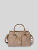 Coccinelle Handtas met labelprint, model 'YORK' Taupe