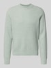 BOSS Orange Regular fit pullover van wolmix  Mintgroen