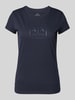 ARMANI EXCHANGE T-shirt met labelprint Marineblauw