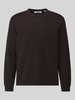 Marc O'Polo DENIM sweter o kroju regular fit z czystej bawełny Ciemnobrązowy