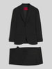 HUGO Regular Fit Anzug mit Viskose-Anteil Modell 'Karlo-Flips251' Black