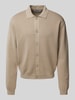 JAKE*S STUDIO MEN Cardigan mit Umlegekragen Khaki