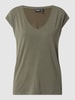 Pieces T-Shirt mit V-Ausschnitt Modell 'KAMALA' Khaki