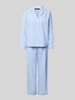 Lauren Ralph Lauren Pyjama mit Brusttasche Blau