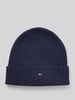 Tommy Hilfiger Muts van een mix van katoen en kasjmier  Marineblauw