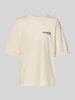 REVIEW T-shirt z nadrukiem z logo Écru