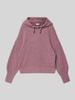 s.Oliver RED LABEL Comfort Fit Hoodie in flauschigem Strick Mauve