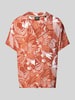BOSS Relaxed Fit Freizeithemd mit Resortkragen Orange