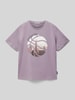 Tom Tailor T-Shirt mit Motiv-Print Purple