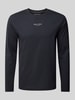 Marc O'Polo Regular Fit Langarmshirt aus reiner Baumwolle Marine